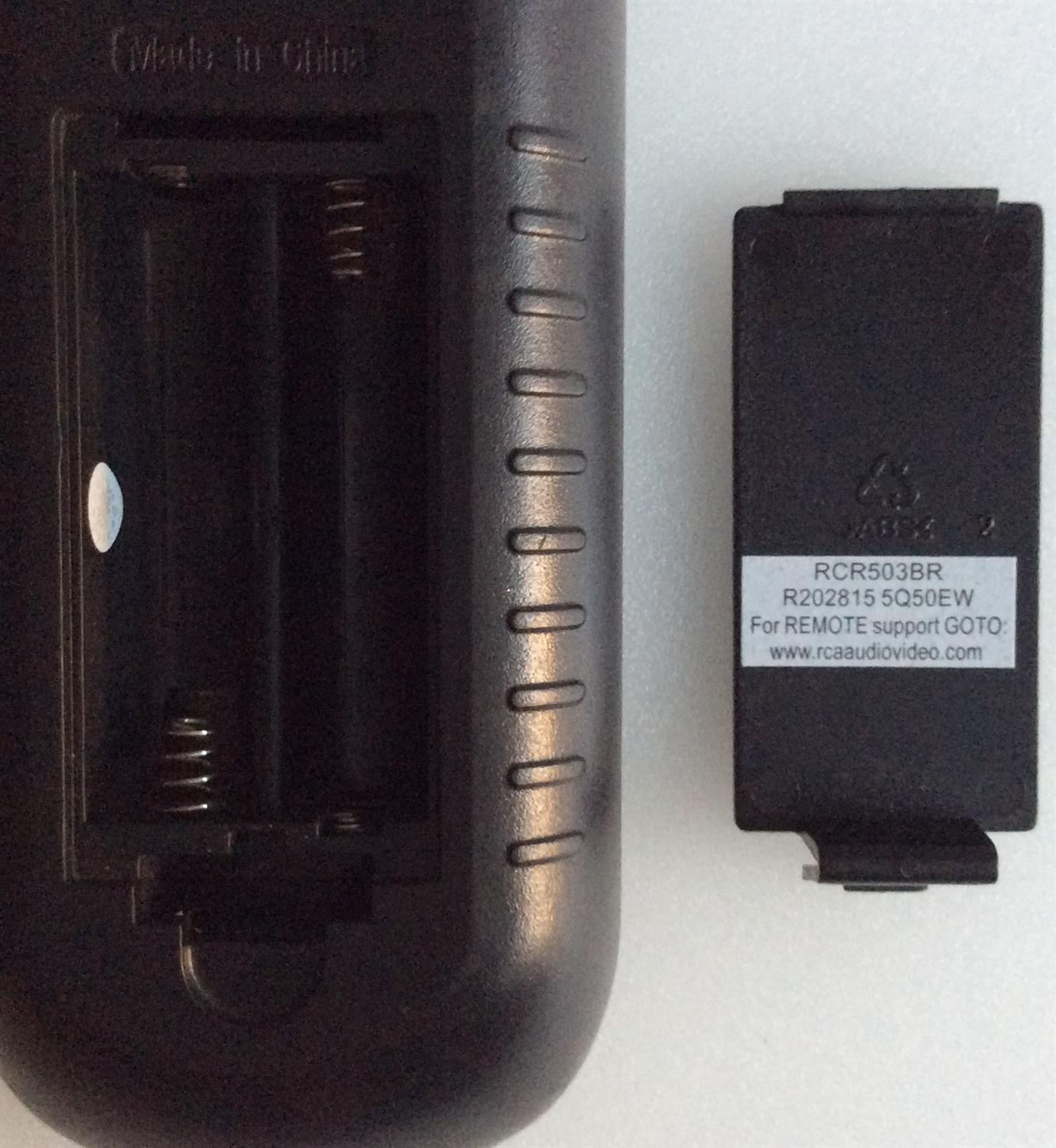 CONTROL REMOTO UNIVERSAL RCA PARA CONSOLIDAR MULTIPLES CONTROLES HASTA 3 DISPOSITIVOS Y ES COMPATIBLE CON LAS MARCAS MAS POPULARES DE TELEVISORES / RECEPTORES DE SATELITE/CABLE/DTC / REPRODUCTORES DE DVD/VCR / NUMERO DE PARTE RCR503BR / RCR503BZ / RCR50BE - Imagen 2